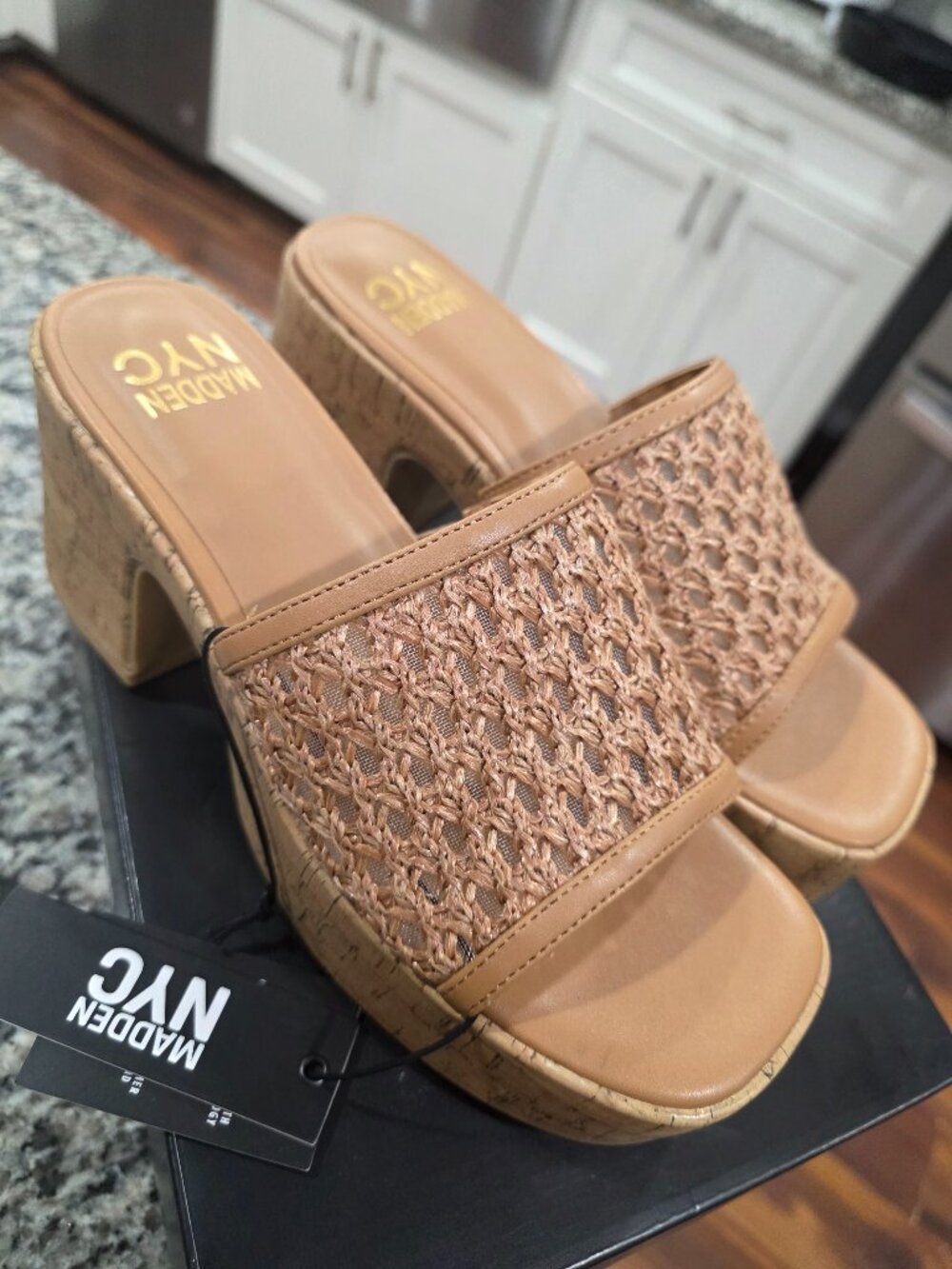 #177 Madden NYC Women’s Wedge Sandals – Size 7 NEW